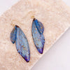 Fairy Clear Gradient Resin Simulation Wings Butterfly Rhinestone Flake Long Dangle Earrings for Women Casual Party Jewelry - Image 18
