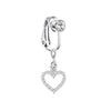 Faux Fake Belly Butterfly Fake Belly Piercing Heart Clip On Umbilical Navel Fake Pircing Moon Star Leaves Cartilage Earring Clip - Image 31