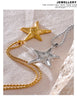 316L Stainless Steel Starfish Pendant Necklace Statement Gold Pvd Plated Individualistic Holiday Jewelry - Image 21