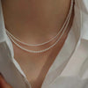 Vintage White Pearl Chain Choker Necklace for Women Elegant Simple Glass Bead Necklace Wedding Jewelry Gifts - Image 2