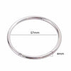 Silver 4MM Bangle Bracelets For Women Quality Jewelry Jewellery - Image 4