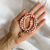 European and American French White Turquoise Bead Necklace, Heart-Shaped Glass Pendant, Sweet Sweater Chain - Image 9