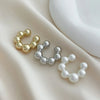 Punk Vintage 3Pcs C-Shaped Ear Clip For Women Simple Pearl Acrylic Small Round No-Pierced Earring Female Party Jewelry - Image 14