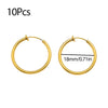 10Pcs Stainless Steel Without Ear Holes Clip Hoops Without Drilling Earring For Earring Lip Ring Fake Cartilage Earrings Jewelry - Image 9