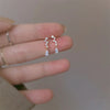 Silver Needle Simple Zircon Crystal Gold Silver Plated Earrings Jewelry Gift Butterfly Flower Girls Earrings - Image 8