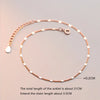 Silver Simple Silver Piece Link Chain Anklet for Women Punk Hip Hop Korean Party Jewelry - Image 8
