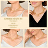 Multilayer Blade Twist Chain Choker Necklace for Women,Double Layer Stainless Steel Necklace, Jewelry Gift - Image 2