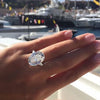 Solitaire Round cut Lab Diamond Ring Silver Engagement Wedding Band Rings for women Bridal Party Jewelry Gift - Image 5