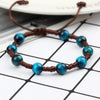 Royal Blue Tiger Eye Stone Beads Bracelet for Women Men Handmade Braided Rope Knot Bangle Couple Adjustable Jewelry Gift - Image 5