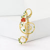 Rhinestone Butterfly Pins for Women Unisex Shiny Glass Musical Note Brooches Event Party Backpack Decoration Clothes Accessories - Image 6