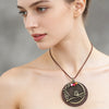 Long Chain Geometric Pendant Wooden Necklaces Pendants Sweater Necklaces Handmade Jewelry Gifts For Women - Image 25