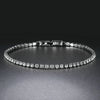 Tennis Bracelet For Women Style 4 Color 4 Claws Mosaic Cubic Zirconia Silver Color Jewelry Gift - Image 1