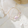 Shell and Starfish Charm Bracelet with Adjustable Rope Detail - Image 21