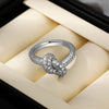 Colored Zircon Intersection Ring Classic Design Style Stainless Steel Anti Fading Geometry Lady Unique Jewelry Gift - Image 4