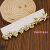 4/19PAIRS Lovely Plastic Material With Golden Plated&Different Animals-Shaped Earrings,Starfish,Shell,Flower,Little Bear - Image 7