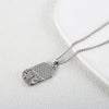 Square Pendants Delicate Stainless Steel Chain Pendant Necklace For Women Necklace - Image 4