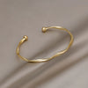 Twisted Open Cuff Bangle in Gold-Tone - Image 12