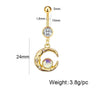 Stainless Steel Belly Button Ring Butterfly Pearl Shell Colorful Starfish Belly Button Ring Body Piercing Jewelry - Image 7