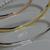 Thin Cubic Zirconia Bangle Bracelet in Rose Gold-Tone Silver-Tone and Gold-Tone - Image 5
