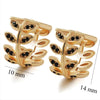 Gold Plated Zircon Hoop Earrings for Women Jewelry XP - Image 40