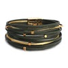 Metal Beads Leather Bracelets For Women Men Slim Strips Boho Multilayer Wide Wrap Bracelet Jewelry - Image 8