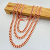 Copper Cuban Chain Necklace for Men Women, Style Rose Gold Plated Jewelry, Holiday Gift for Birthdays - Image 1