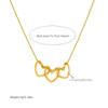 316 Stainless Steel Golden Minimalist Heart Necklace For Women Girl Jewelry Valentine's Day Gift Joyas - Image 2