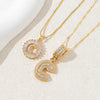 2Pcs Full CZ Zircon Iced Crystal Initial Letter Flower Necklace Women Copper A-Z Alphabet Pendant Couple Jewelry Birthday Gifts - Image 16