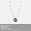 Stainless Steel Birthstone Pendant Necklace with 38 cm Chain and 5 cm Extension - Image 18