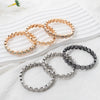 Joldhaf Gold Color Happy Bangle For Women Inlaid Diamond Elastic Bracelets Dice Hand Accessory - Image 6