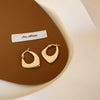 Silver Color Geometric Hoop Earrings for Women Men Irregular Earrings Daily Jewelry - Image 7