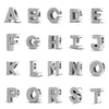 Classics 925Silver Shiny Zircon English Alphabet Beads Pendant Charms Fit Bracelet Jewelry Women Gift - Image 1