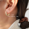 Silver Color Square Hoop Earrings for Women Men Hollow Geometric Punk Earrings Gold Jewelry Gifts - Image 8