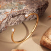 Classic Inlaid Zircon Open Bracelet, Simple Engagement Wedding Jewelry Gift for Women - Image 2