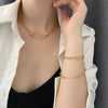 316L Stainless Steel Gold Silver Color Multi Layers Necklace For Women Neck Chain Jewelry Gift - Image 4