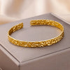 Gold Plated Bangle Bracelet for Women Open Adjustable Stainless Steel Cuff Bracelets Vintage Jewelry item - Image 3