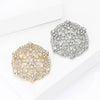 Christmas Rhinestone Snowflake Brooch for Women Pearl Ice Crystal Pins Event Party Year Gifts Decoration Clothes Accessories - Image 3
