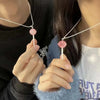 2024 New Korean Crystal Lollipop Pendant Necklace for Women Men Friend Clavicle Chain Party Jewelry Gift