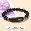 JD Stone Tiger Eye Amethyst Rectangle Bar Charm Bracelet Women Men Stone Powder Crystal Rough Chakra Jewelry - Image 24
