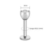 Titanium 16G White Pearl Stud Earring Tragus Helix Cartilage Conch Earring Nose Stud Labret Ring Piercing - Image 7