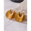 Stylish Unique Stainless Steel Geometric Statement Earrings Creative Metal Gold Color Temperament Jewelry Women - Image 6