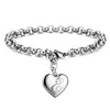 silver noble Heart 26 Letteres chain Bracelets for women party wedding Jewelry gifts - Image 5