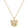 Over 30 Styles Bear Necklace Titanium Steel Zircon Micro Inlaid Copper Pendant Collarbone Chain Souvenir Gift - Image 2