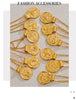Exclusive 12 Constellation Pendant Necklace Stainless Steel Hammered Vintage Golden Plated Jewelry - Image 20