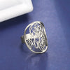 Hollow Open Ring for Men Women Stainless Steel Adjustable Rings Jewelry Friend Lover Gift - Image 3