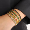 Layered Bead Chain Bracelet with Multicolor Strands - Image 2