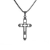 Vintage Gothic Skull Jesus Cross Pendant Necklace Catholic Jewelry for Men Punk Religious Amulet Necklace - Image 9