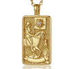 Zirconia Tarot Card Necklace Classic Tarot Queen Lover Magician Moon Wealth Amulet Stainless Steel Jewelry - Image 15