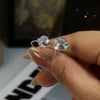 Ring for Women Transparent Fishing Line Rings with Silver Wedding Band Jewelry - Image 5