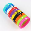 10Pcs/Lot Multicolor Luminous Heart Silicone Bracelets For Men Women Flower Sport Mix Style Rubber Wristband Bangle Jewelry Gift - Image 15